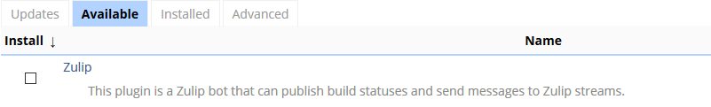 Plugin installation